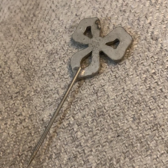 Two antique marcasite and crystal paste stick pins 1920s or maybe even earlier. - Picture 6 of 7